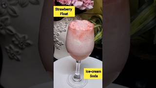 Ice cream Soda  Ice cream Float Recipe  Strawberry Float  Summer Drinks  2 Minutes Recipe [upl. by Ahtnamas]