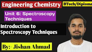 Introduction to Spectroscopy Techniques  Engineering Chemistry RGPV [upl. by Elyak]