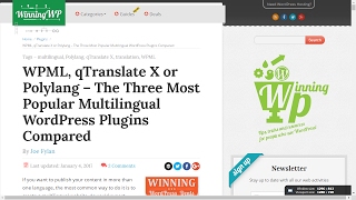 WPML qTranslate X และ Polylang ใช้อะไรดี [upl. by Pasia425]