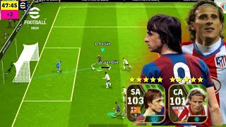 J CRUYFF 103 E FORLÁN 101 DUPLA INSANA NO efootball 2024 mobile [upl. by Vinny]