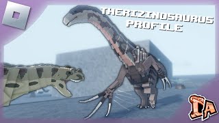 Prehistoric Profile  Therizinosaurus  ROBLOX Dinosaur Arcade [upl. by Thedrick]