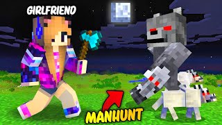 Minecraft Speedrunner Werewolf VS Hunter With My Girlfriend [upl. by Illoh]