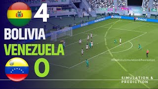 Bolivia 40 Venezuela  Resumen  Eliminatorias Sudamericanas 2024  SimulaciónRecreación eFootball [upl. by Imhskal]