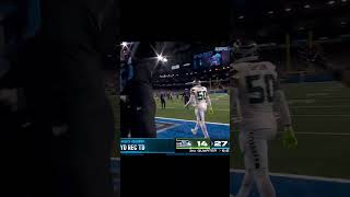 Amon Ra St Brown pass to Jared Goff for the TD shorts lions seahawks [upl. by Nerra]