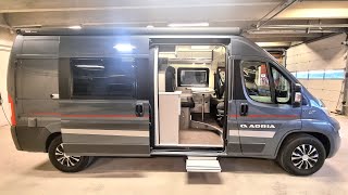 Smallest Luxury Bunk Bed Campervan Sleeps 4  Adria Twin 600 SPT Family [upl. by Opaline]