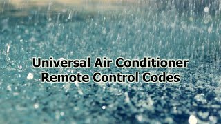 Universal Air Conditioner Remote Control Codes JOJOJU [upl. by Mora]