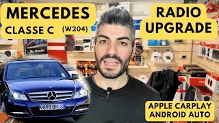 MERCEDES CLASSE C  W204 RADIO UPGRADE CARPLAY ANDROID AUTO [upl. by Tessi]