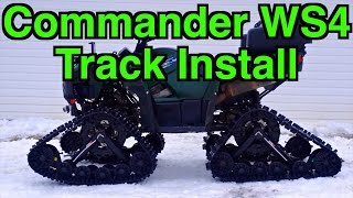 Kimpex Commander WS4 Track Install On Yamaha Grizzly 700  Dec 2014 [upl. by Johnston136]