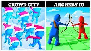 Crowd City vs Archery io  Android iOS Mobile Gameplay Walkthrough KLSKINBOX [upl. by Gnuhp366]