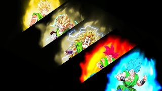 Aura Transformations Showcase from Super Saiyan  Super Saiyan Blue [upl. by Caryl641]