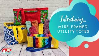 Fat Quarter Gypsy  WireFramed Utility Totes [upl. by Clio]