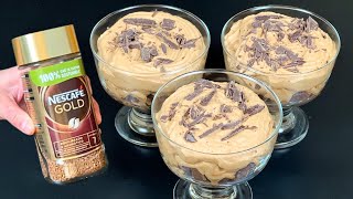 Kaffee Mousse Dessert in 5 Minuten Es ist so lecker dass ich es jedes Wochenende mache [upl. by Safoelc]