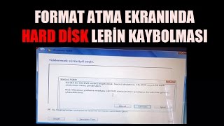 Sürücü Yükle Hatası Çözüldü Windows 7810 Format Atarkern HardDiskleri Görmüyor [upl. by Duquette]