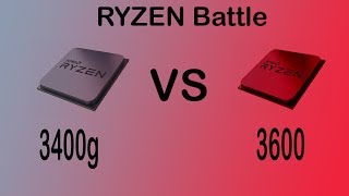 Ryzen 3600 vs 3400g Benchmark Comparison  Whos the Budget King [upl. by Nnairret]