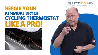 How To Test And Replace A Kenmore Dryer Cycling Thermostat [upl. by Eenehs]