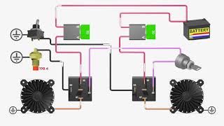 Dual Electric Fan Relay Connections [upl. by Barnes]