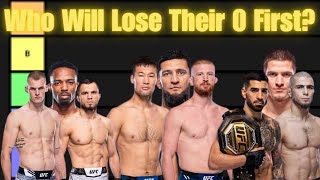 Which Undefeated Fighter will Be the First Lose Tier List [upl. by Ledba]