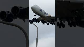 BOEING 74787UF ATLAS AIR MIAMI TO AMSTERDAM LANDING SCHIPHOL AIRPORT  PLANE SPOTTING  N854GT [upl. by Gilli253]