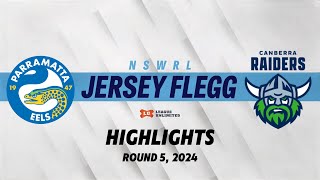 Jersey Flegg Cup HIGHLIGHTS  Round 5 2024  Canberra Raiders vs Parramatta Eels [upl. by Ehudd]