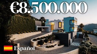 Dentro de Villa Lagoon  Una CASA de LUJO MODERNA de €8500000 en Zagaleta Marbella  En Español [upl. by Dnaleel]