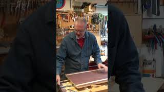 Planing a Lute Soundboard shortsluteguitarwoodworkinglutherieworkshopjigspruce [upl. by Ybur]