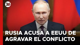 Rusia acusa a EEUU de agravar el conflicto con misiles para Ucrania [upl. by Asle]