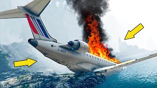 Airplane Crashed in Thick Fog on the Water  Emergency Landing in GTA 5 [upl. by Orferd506]