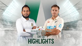 Bangladesh vs New Zealand Highlights  1st Test  Day 2  New Zealand Tour of Bangladesh 2023 [upl. by Nylsej]