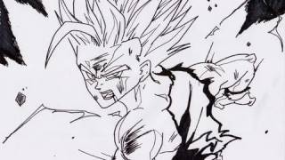 No49 HOW TO DRAW GOHAN 孫悟飯 [upl. by Jamille]