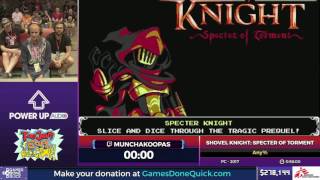 Shovel Knight Specter of Torment by MunchaKoopas in 4502  SGDQ2017  Part 43 [upl. by Sivi693]