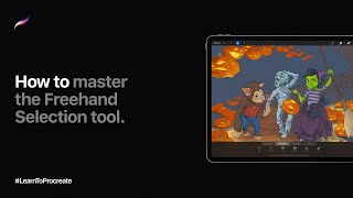 How to master the Freehand Selection tool in Procreate [upl. by Eiddal570]