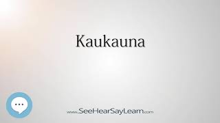 Kaukauna How to Pronounce Cities of the World💬⭐🌍✅ [upl. by Anitsim]