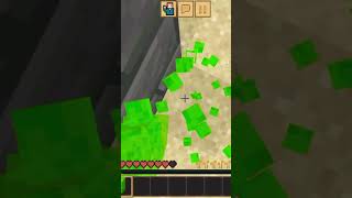 I craft slime in mid air in poket edition minecraft mlg [upl. by Meakem]