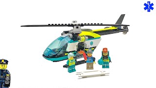 LEGO City 2024 Emergency Rescue Helicopter 60405 Review [upl. by Hsirrehc868]