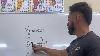 Adição e subtração de frações escola professor alunos matemática frações fração professor [upl. by Vedetta488]