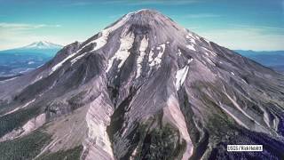 Mt Saint Helens from space Before and after eruption  1973 to 2019 [upl. by Renrut]