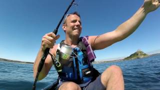 Kayak fishing Penzance Cornwall [upl. by Gassman]