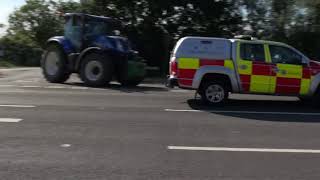 Cambridgeshire Fire amp Rescue Service Cambourne GPVHVPU Support Vehicle Responding May 2020 [upl. by Crowley]