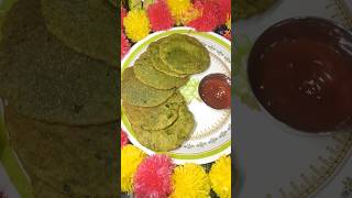 Palak Puri Recipe 😋palakpuri palak recipe food missswetavlog youtube shorts shortsfeed [upl. by Bowen]