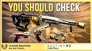 10 Rare Destiny 2 Weapons You Should Never Delete [upl. by Silvain378]