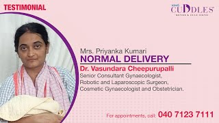 Patient Testimonial Successful NormalDelivery under Dr Vasundara Cheepurupalli at KIMS Cuddles [upl. by Bronwen]