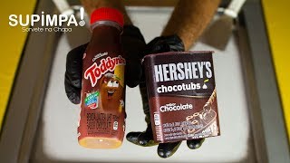 Sorvete na chapa Toddynho e Hershey´s chocotubs chocolate [upl. by Neeruan]