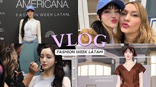 VLOG  Fashion week Latam  a day in my life as a model walking on a runway show [upl. by Esalb]