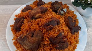 HOW TO COOK Jollof Rice  Nigeria Jollof So delicious [upl. by Nicodemus560]