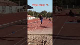 Triple Jump traning trackandfield running olympicsport youtubeshorts shorts viralvideo song🛫🧐 [upl. by Tneciv]