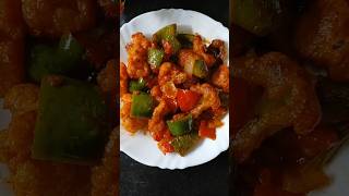 চিলি ফুলকপি রেসিপি  chilli gobi recipe indianrecipe shortvideo [upl. by Morrill]