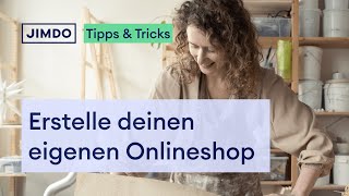 Onlineshop erstellen mit Jimdo Einfache Anleitung und Tipps [upl. by Henn]