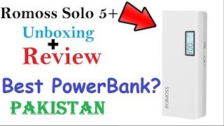 Romoss Solo 5 Plus 10000mAh Power Bank Unboxing Review UrduHindi [upl. by Eadwine469]