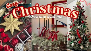 🎄CLASSIC CHRISTMAS DECORATE WITH ME 2024  Christmas decor 2024  Christmas Tree Christmas2024 [upl. by Bloxberg953]