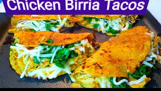 Chicken Birria Tacos  Cooking With Christines World Spice [upl. by Elexa]